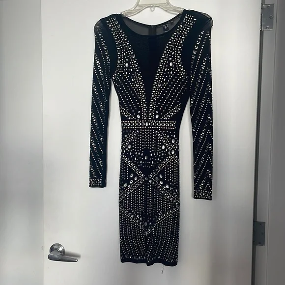 Windsor | Dresses | Beaded Detailed Black Long Sleeve Dress | Poshmark Windsor | Dresses | Beaded Detailed Black Long Sleeve Dress | Poshmark